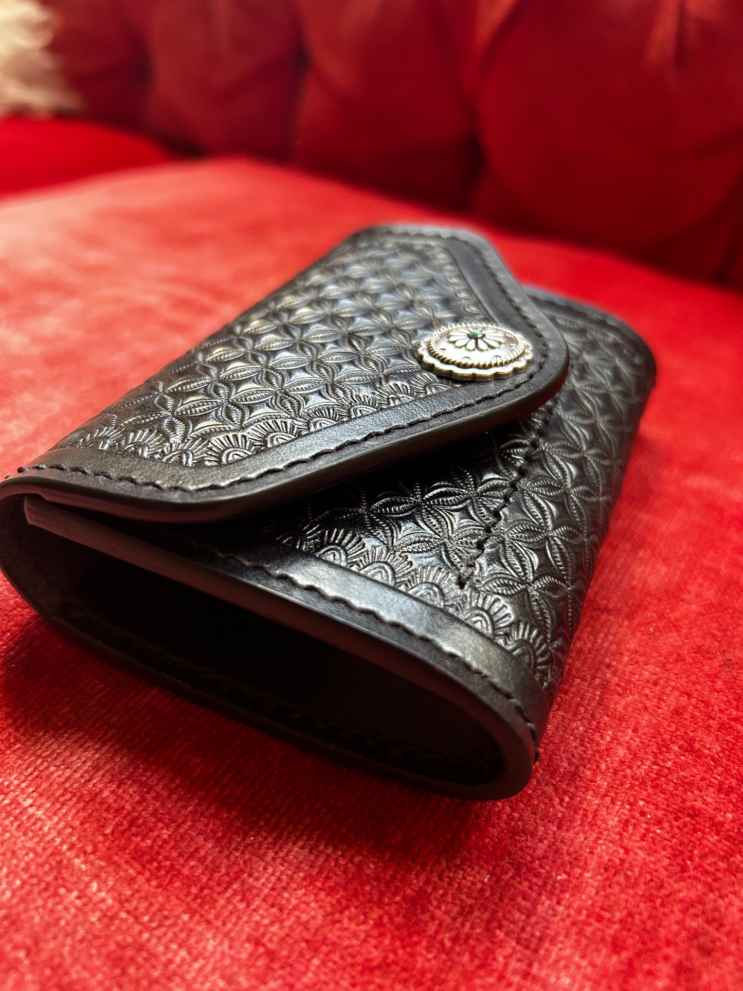 Black Concho Wallet