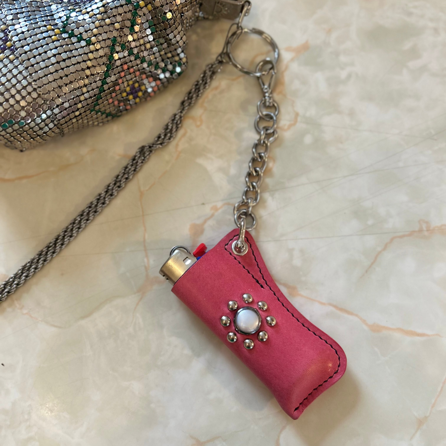 Pink Lighter Sleeve Charm