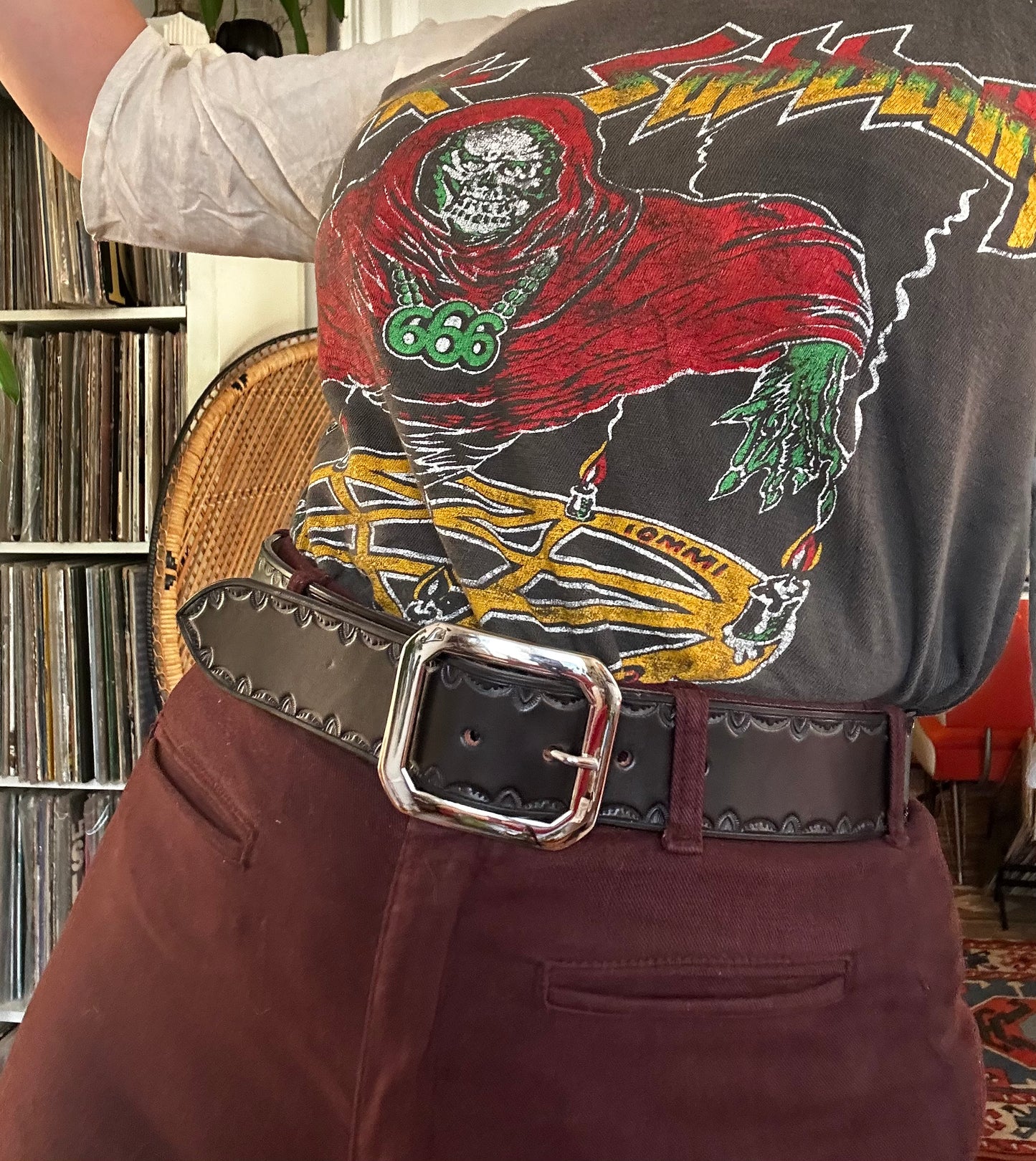 Black Border Stamp Belt