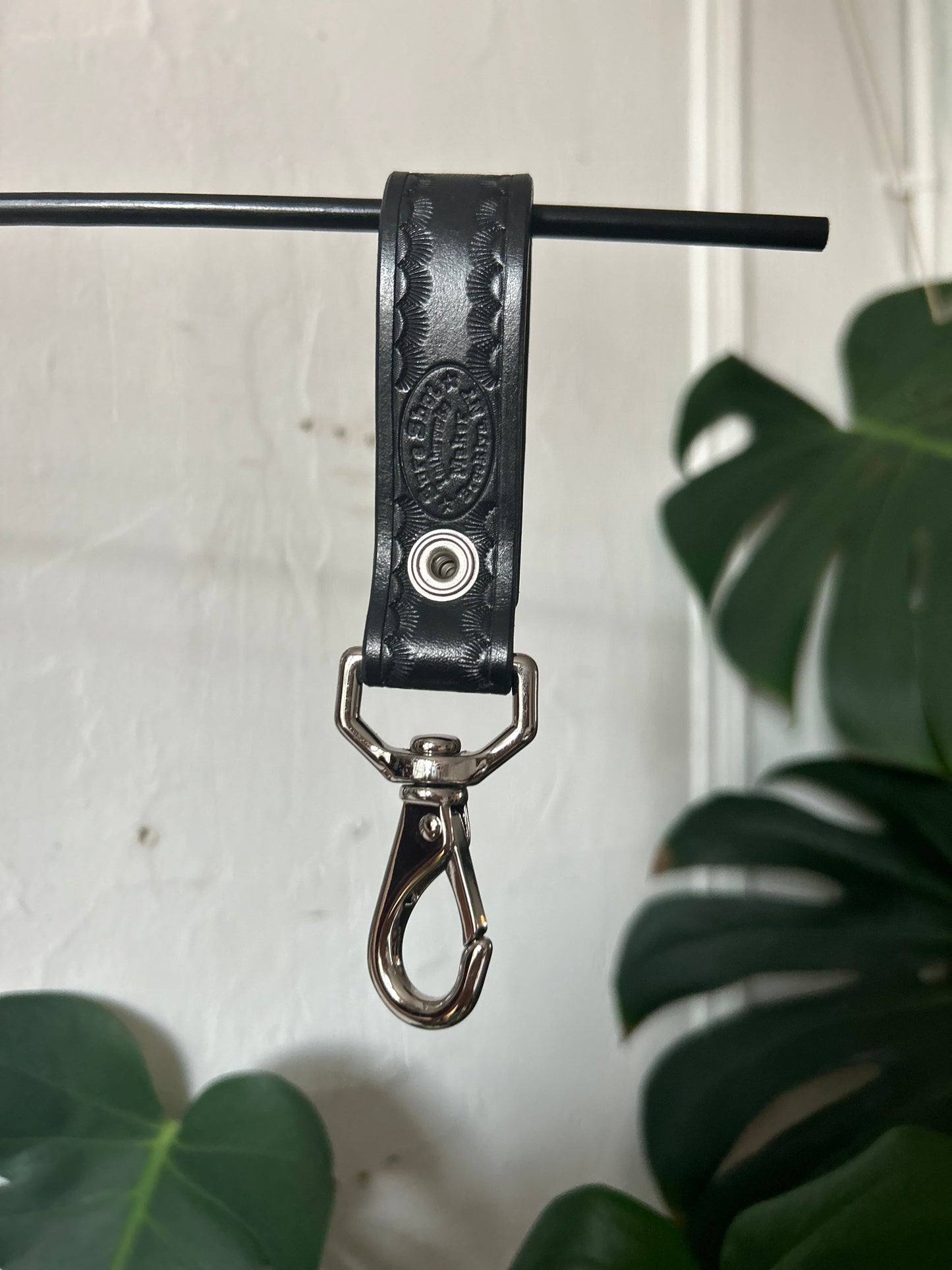 Belt Snap with Blue Cabochon