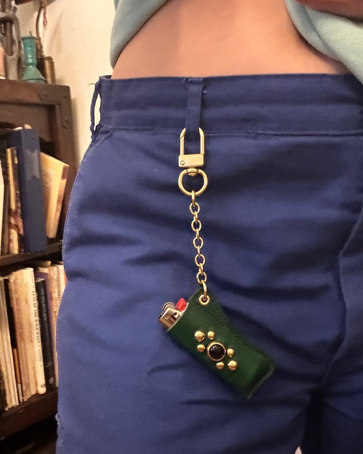 Green Tiger Eye Lighter Charm