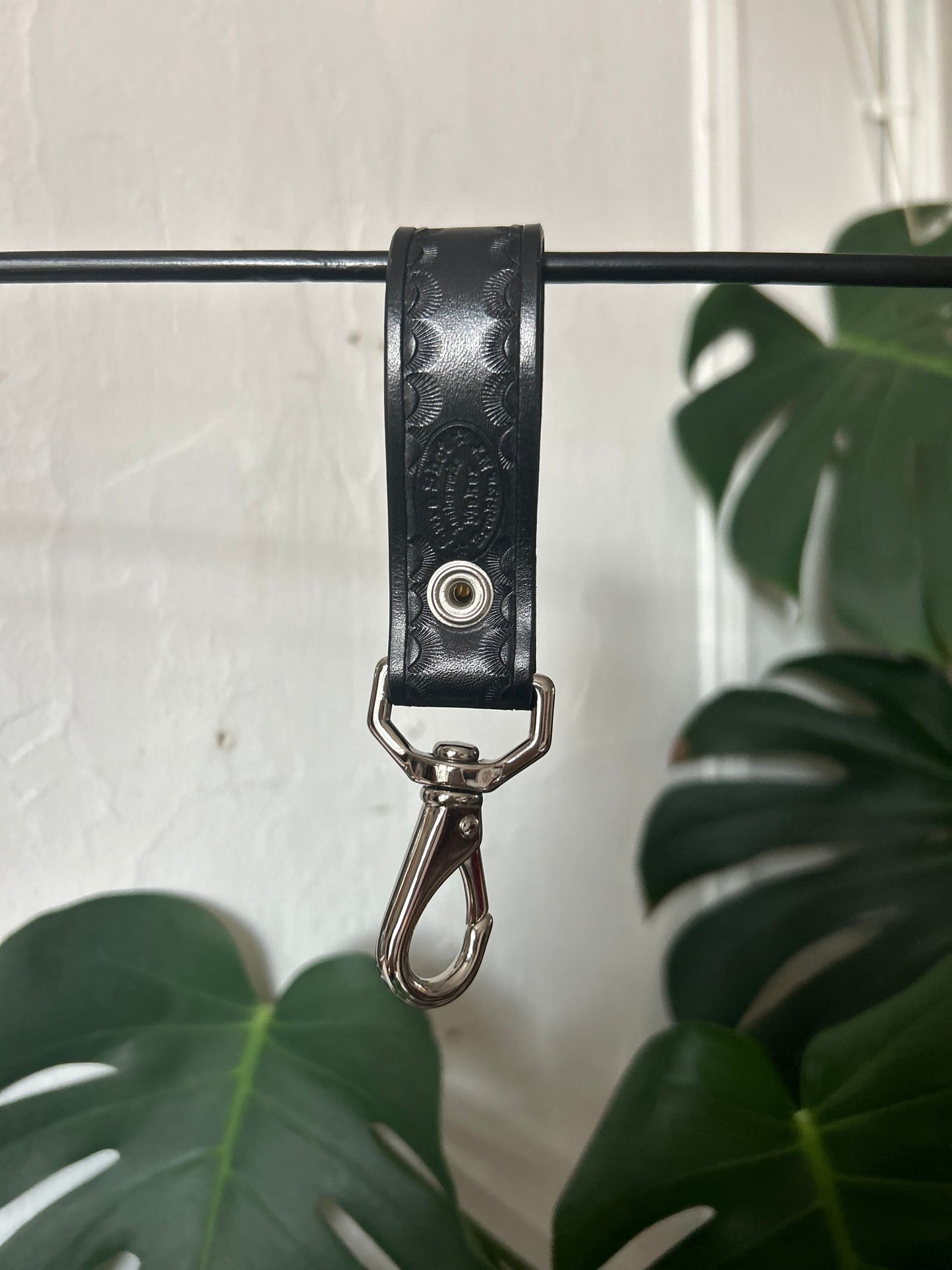 Belt Snap with Green Cabochon