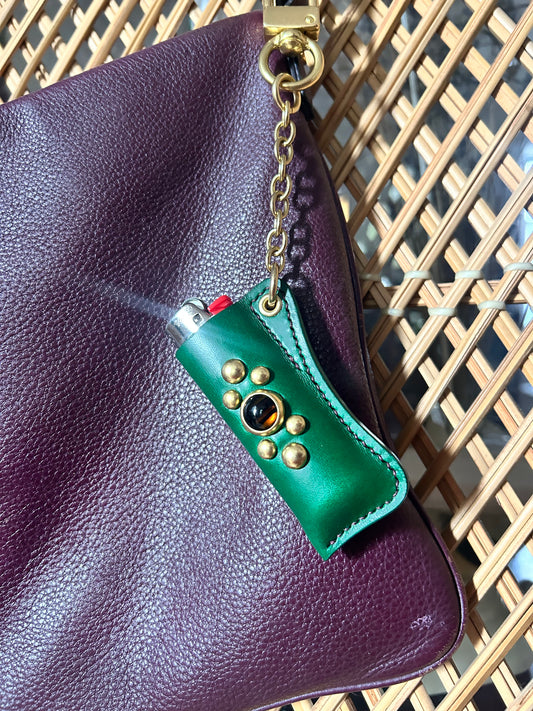 Green Tiger Eye Lighter Charm