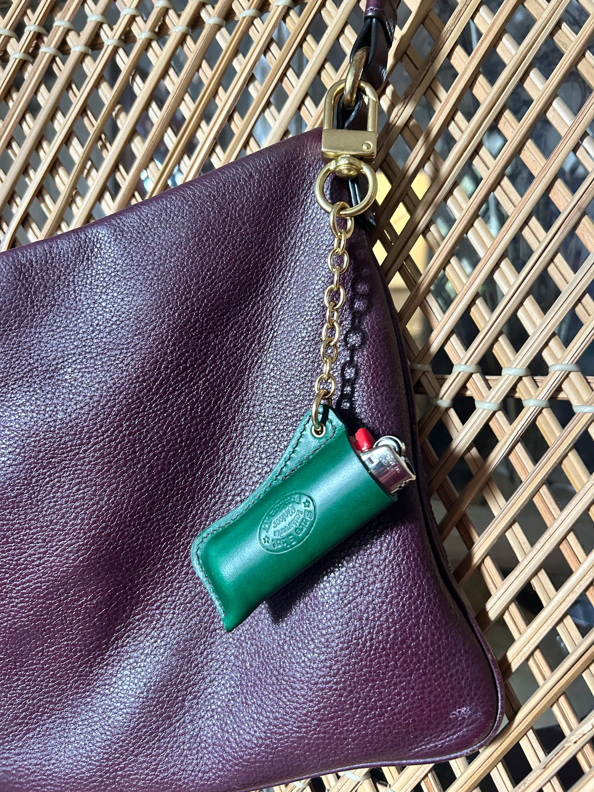 Green Tiger Eye Lighter Charm
