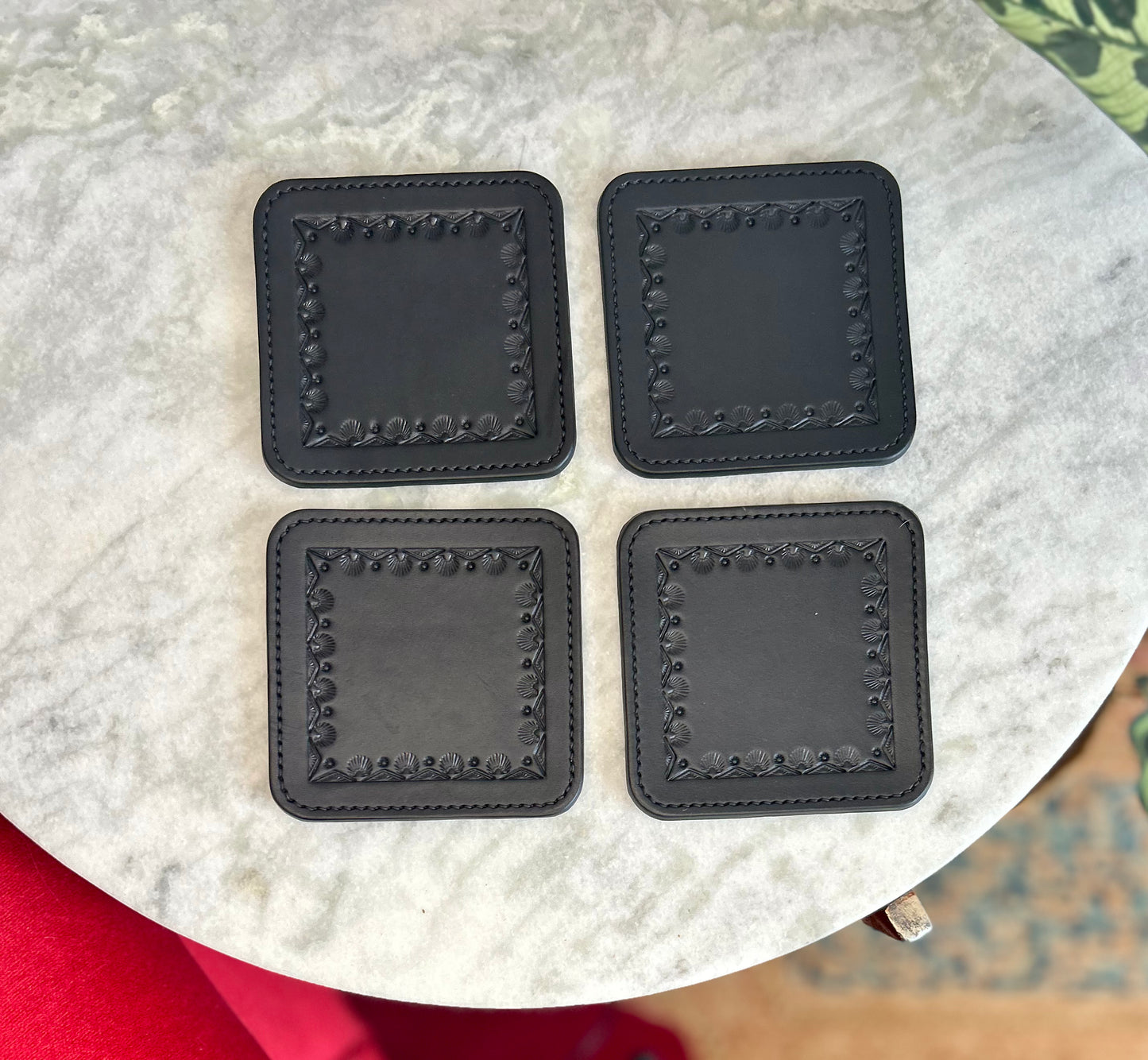 Black Coaster Set