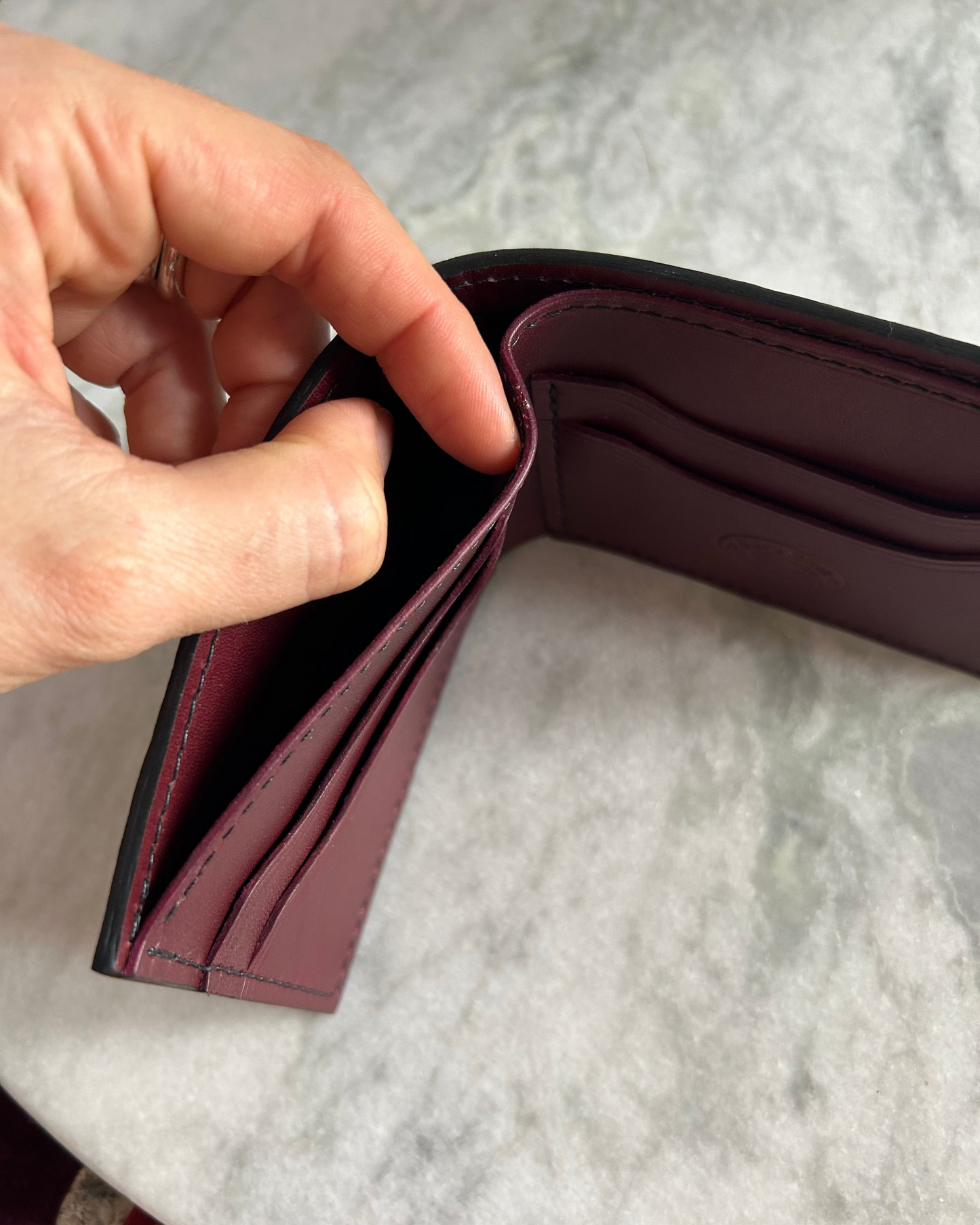 Bifold Embossed Ostrich Wallet