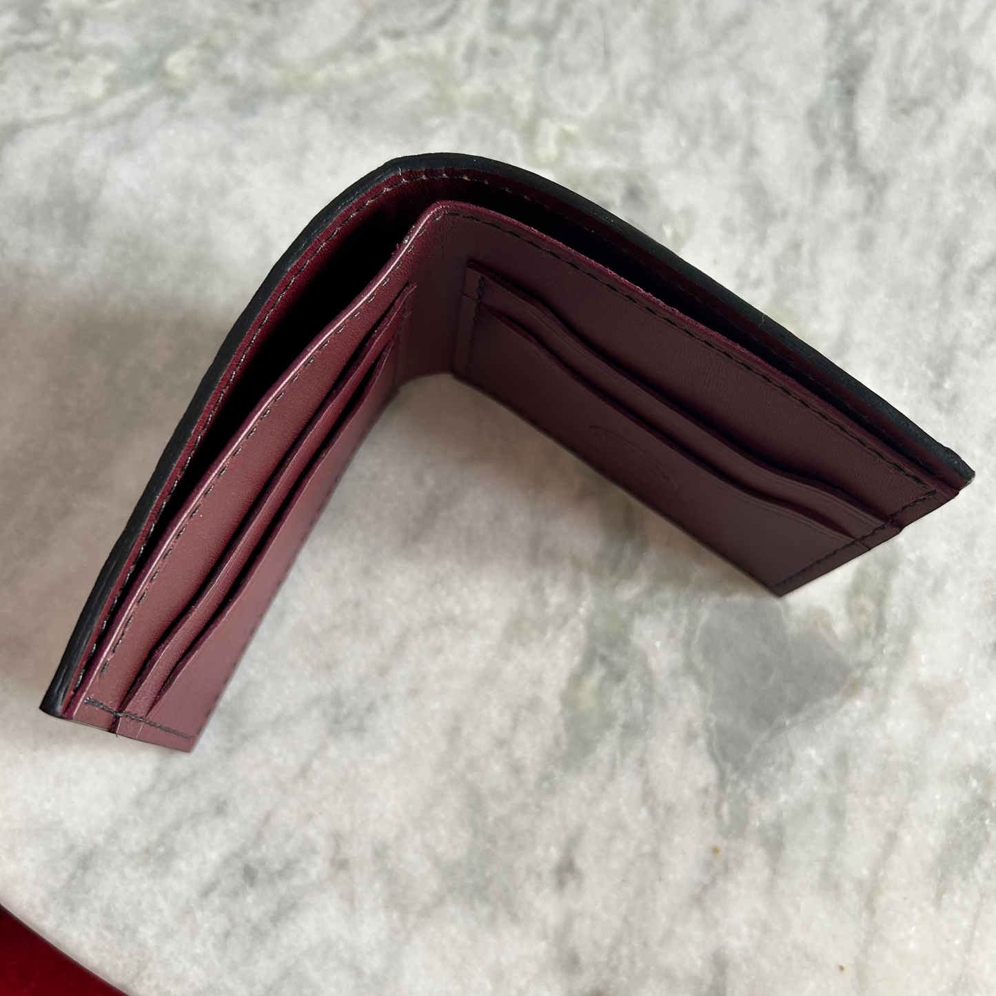 Bifold Embossed Ostrich Wallet