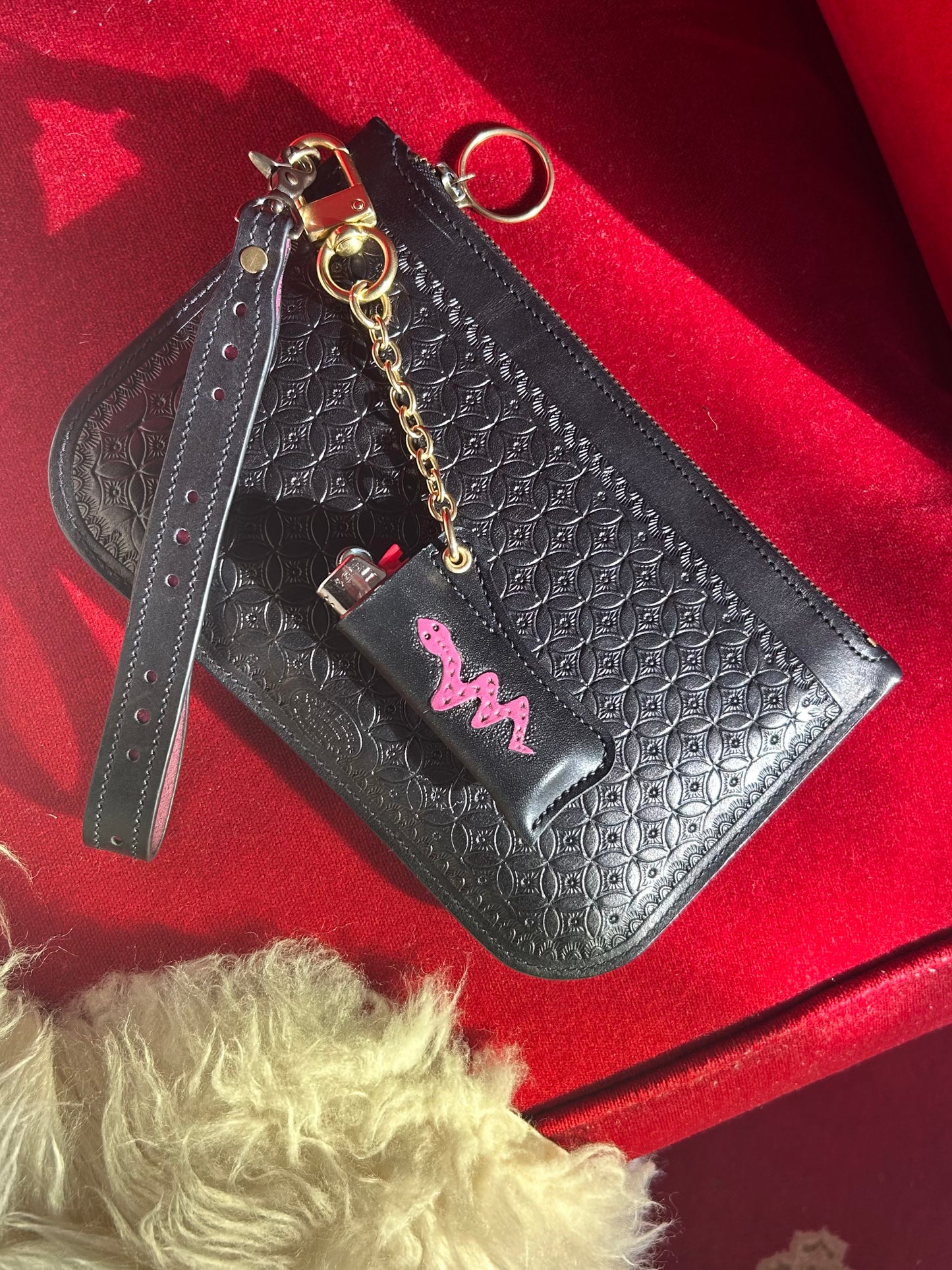 Pink Serpent Lighter Charm