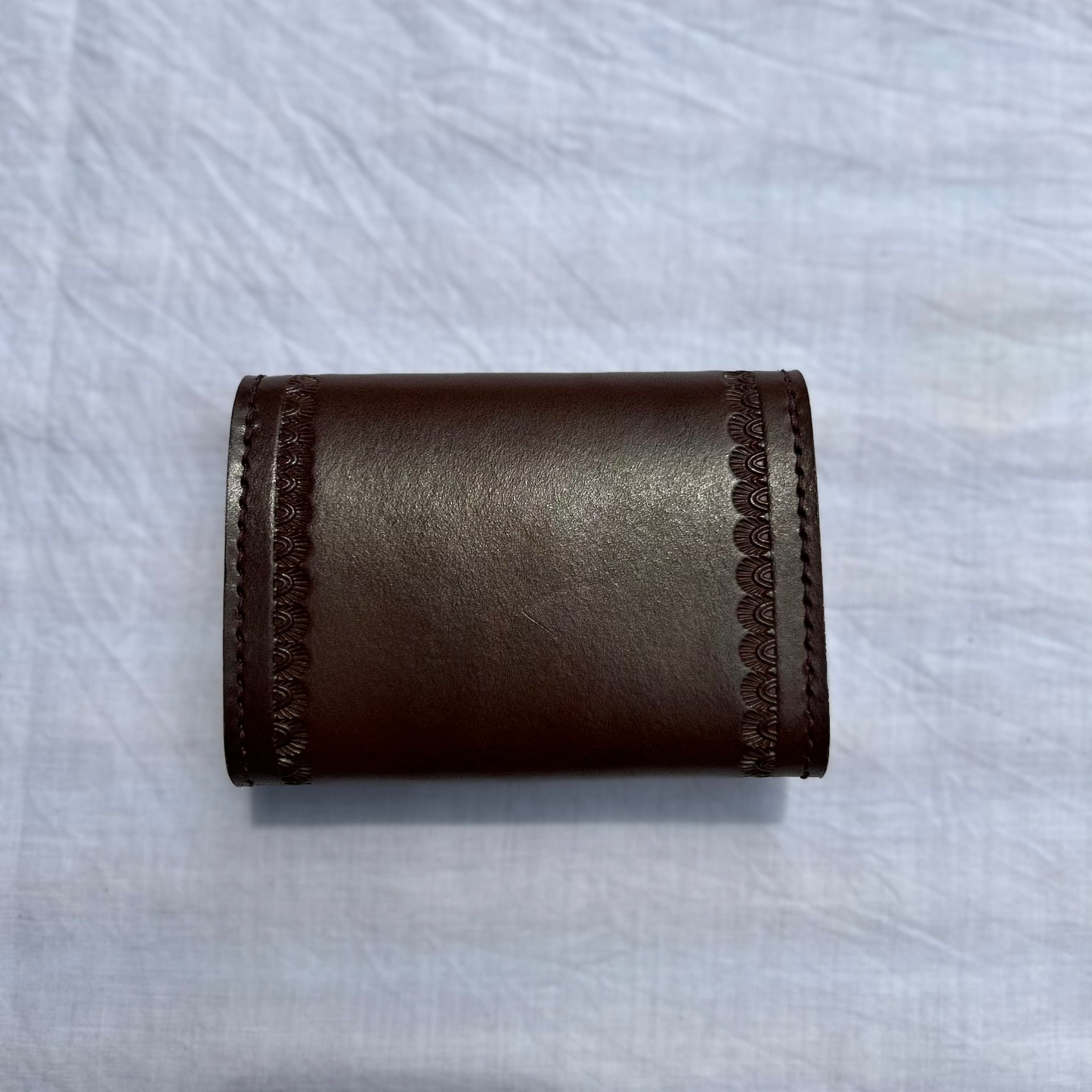 Brown Leather Snap Wallet