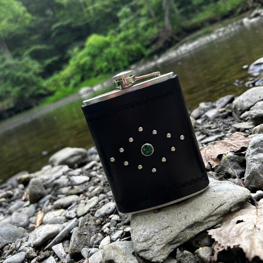 Studded Leather Flask